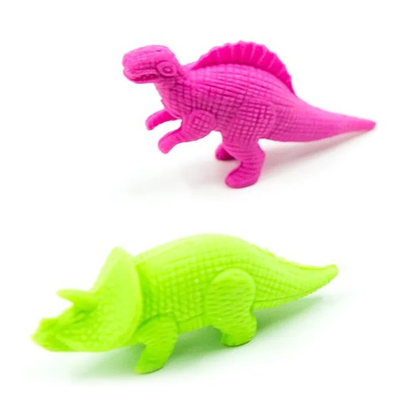 Dinosaur Cartoon Pencil Eraser Set for School Kids - Picture 8 of 11
